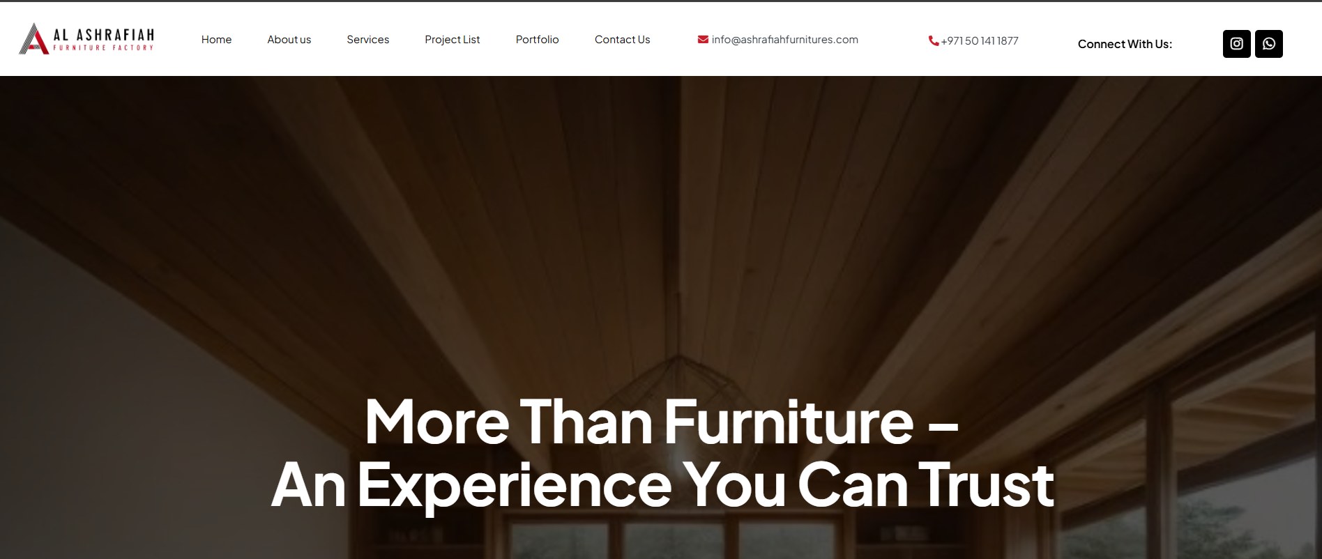 ashrafiahfurnitures.com — WordPress Website Development